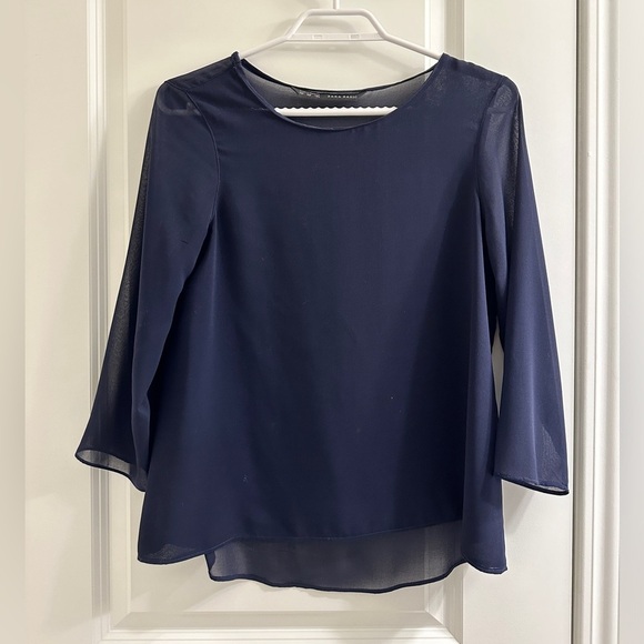 Zara Sheer Blouse Top XS with Small Defect - Picture 1 of 6